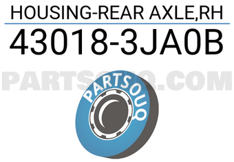 Nissan 430183JA0B HOUSING-REAR AXLE,RH