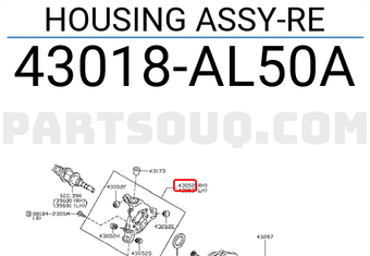 Nissan 43018AL50A HOUSING ASSY-RE