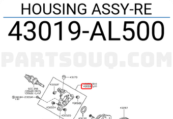 Nissan 43019AL500 HOUSING ASSY-RE