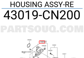 Nissan 43019CN200 HOUSING ASSY-RE