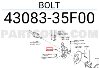 Nissan 4308335F00 BOLT