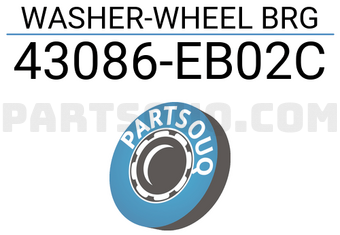 Nissan 43086EB02C WASHER-WHEEL BRG