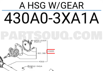 Nissan 430A03XA1A A HSG W/GEAR