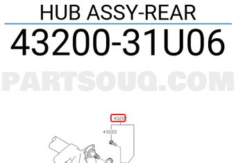 REAR WHEEL HUB 0282A32A46R | FEBEST Parts | PartSouq