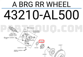 Nissan 43210AL500 A BRG RR WHEEL