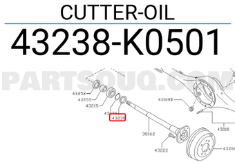 Nissan 43238K0501 CUTTER-OIL