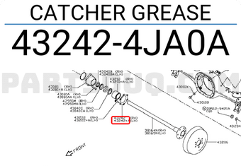 Nissan 432424JA0A CATCHER GREASE