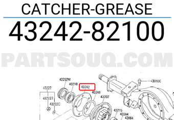 Nissan 4324282100 CATCHER-GREASE