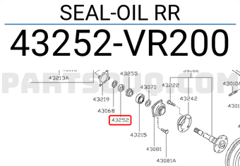 Nissan 43252VR200 SEAL-OIL RR