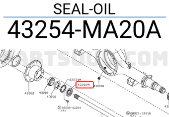 Nissan 43254MA20A SEAL-OIL