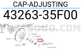 Nissan 4326335F00 CAP-ADJUSTING