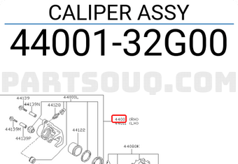 Nissan 4400132G00 CALIPER ASSY