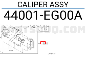 Nissan 44001EG00A CALIPER ASSY