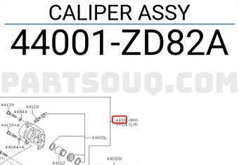 Nissan 44001ZD82A CALIPER ASSY