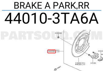 Nissan 440103TA6A BRAKE A PARK,RR