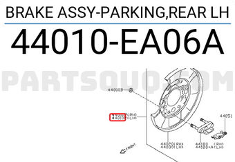 Nissan 44010EA06A BRAKE ASSY-PARKING,REAR LH