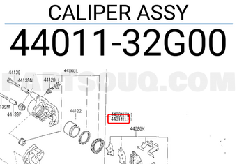 Nissan 4401132G00 CALIPER ASSY