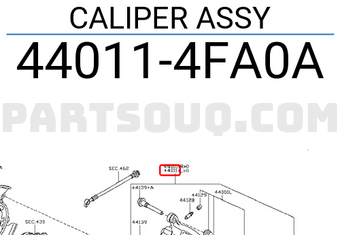 Nissan 440114FA0A CALIPER ASSY