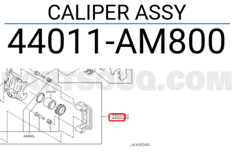 Nissan 44011AM800 CALIPER ASSY