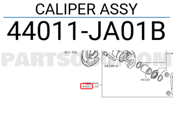 Nissan 44011JA01B CALIPER ASSY