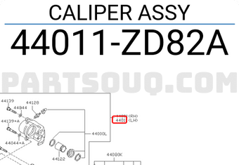 Nissan 44011ZD82A CALIPER ASSY