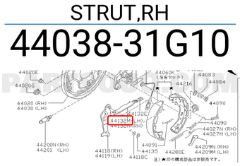 Nissan 4403831G10 STRUT,RH