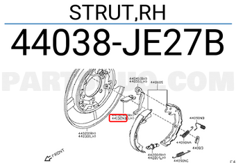 Nissan 44038JE27B STRUT,RH