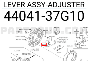 Nissan 4404137G10 LEVER ASSY-ADJUSTER