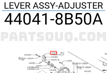 Nissan 440418B50A LEVER ASSY-ADJUSTER