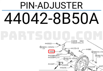 Nissan 440428B50A PIN-ADJUSTER