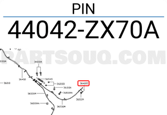 Nissan 44042ZX70A PIN