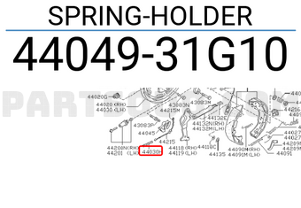 Nissan 4404931G10 SPRING-HOLDER