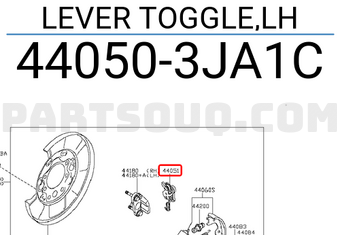 Nissan 440503JA1C LEVER TOGGLE,LH