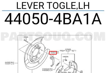 Nissan 440504BA1A LEVER TOGLE,LH