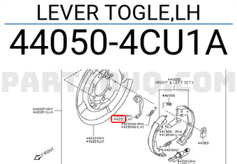 Nissan 440504CU1A LEVER TOGLE,LH