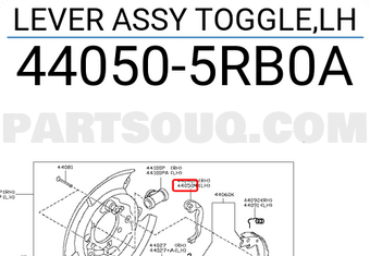 Nissan 440505RB0A LEVER ASSY TOGGLE,LH