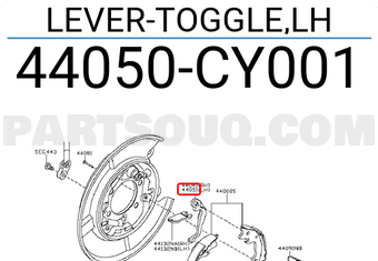 Nissan 44050CY001 LEVER-TOGGLE,LH