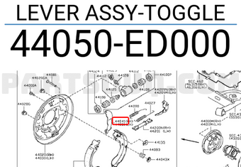 Nissan 44050ED000 LEVER ASSY-TOGGLE