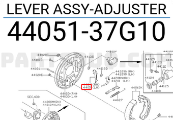 Nissan 4405137G10 LEVER ASSY-ADJUSTER