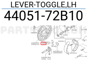 Nissan 4405172B10 LEVER-TOGGLE,LH