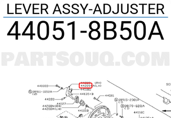 Nissan 440518B50A LEVER ASSY-ADJUSTER
