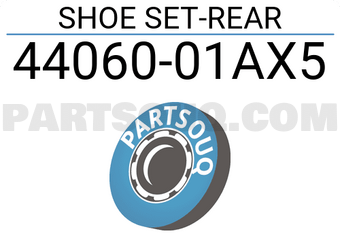 Nissan 4406001AX5 SHOE SET-REAR