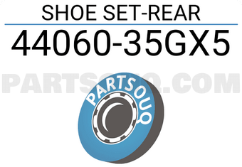 Nissan 4406035GX5 SHOE SET-REAR