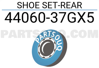 Nissan 4406037GX5 SHOE SET-REAR