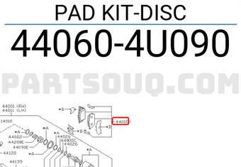 Nissan 440604U090 PAD KIT-DISC