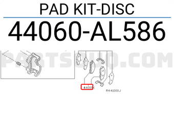 Nissan 44060AL586 PAD KIT-DISC