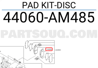 Nissan 44060AM485 PAD KIT-DISC