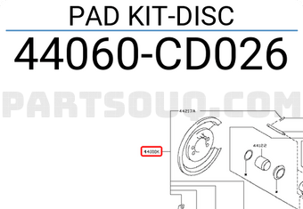 Nissan 44060CD026 PAD KIT-DISC