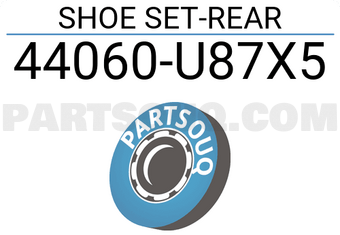 Nissan 44060U87X5 SHOE SET-REAR