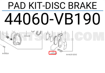 Nissan 44060VB190 PAD KIT-DISC BRAKE